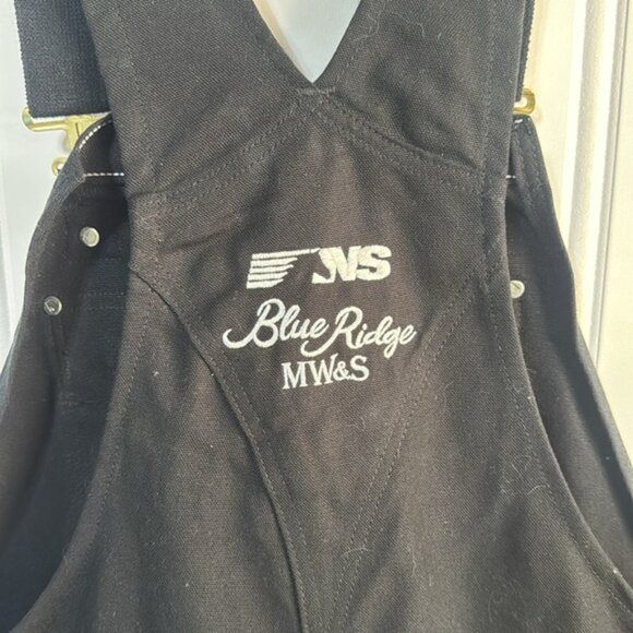 CARHARTT Cotton Insulated Quilted Bib Overalls Black size 38x 34 - Picture 10 of 12